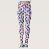 Lila Mairy Mushroom Butterflies Leggings (Vorderseite)
