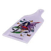 Lila Mairy Mushroom Butterflies Schneidebrett (Ecke)