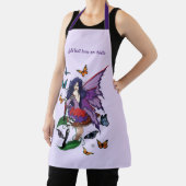 Lila Mairy Mushroom Butterflies Schürze (InSitu)