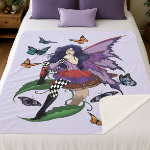Lila Mairy Mushroom Butterflies Sherpadecke
