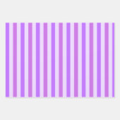 Lila Majestät: Gestripptes Geschenk Geschenkpapier Set (Vorderseite)