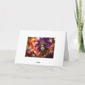 💚 💜 💛 Lila Majestät: Mardi Gras Elegance Karte (Rückseite)