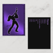 "Lila majestätische" Chubby Karte (Vorne/Hinten)