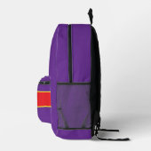 Lila Major Bedruckter Rucksack (Rechts)