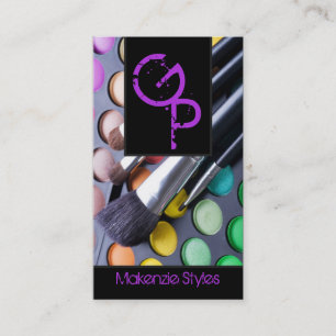 Lila "Make up Artist Palette Business Card" Visitenkarte