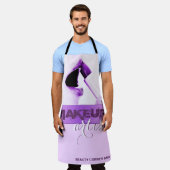 Lila Makeup Artist Schürze (Getragen)