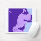 Lila Malamute Pop Art Mousepad (Mit Mouse)