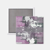Lila Malerei Magnete für moderne Kunst Magnet (Vorderseite/Rückseite)