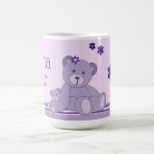 Lila Mama Bär Kaffeetasse (Mittel)