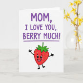 Lila Mama ich liebe dich Karte (Gelbe Blume)