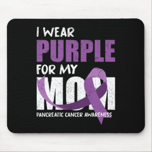 Lila Mama Ribbon Fighter Bauchspeicheldrüsenkrebs  Mousepad