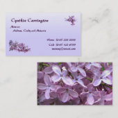 Lila Mama Telefonnummerkarte (Vorne/Hinten)