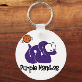 Lila Mambas Basketball Team Schlüsselanhänger (Vorderseite)