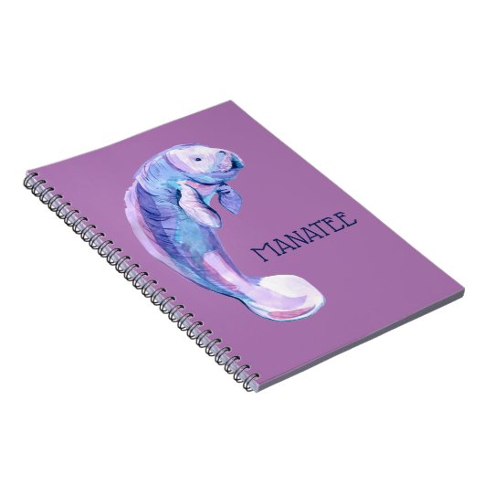 Lila Manat Notizblock (Rechte Seite)