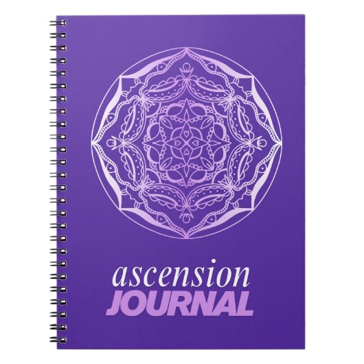 Lila Mandala - Ascension Journal Notizblock (Vorderseite)