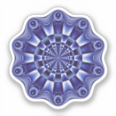 Lila Mandala Aufkleber (Vorderseite)