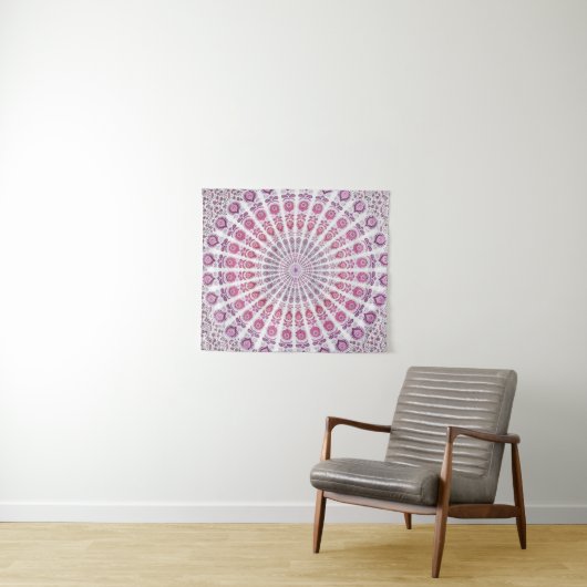 Lila Mandala Bohemisch Tapestry Wall Hängen Wandteppich (Beispiel (Horizontal))