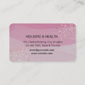 Lila Mandala Boho Meditation Holistischer Yoga Visitenkarte (Rückseite)