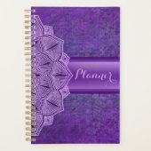 Lila Mandala Boho Planner Planer (Vorderseite)