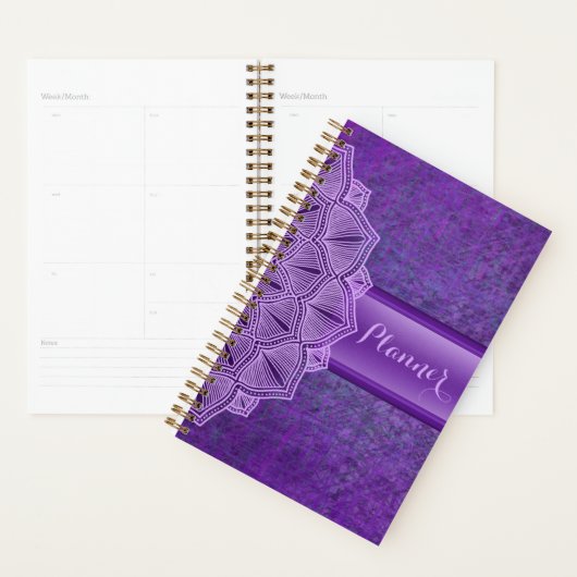 Lila Mandala Boho Planner Planer (Anzeige)