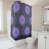 Lila Mandala Duschvorhang (Beispiel)