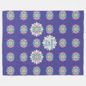 Lila Mandala Fleece 60 x 80 (Vorderseite (Horizontal))