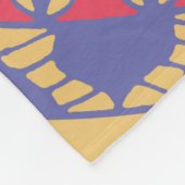 Lila Mandala Fleecedecke (Ecke)