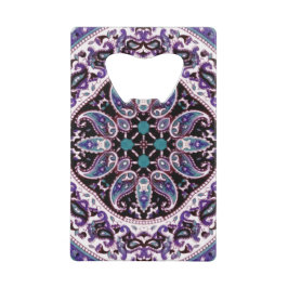 Lila Mandala Geldbeutel Flaschenöffner