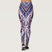 Lila Mandala Gemusterte Leggings (Rückseite)