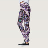Lila Mandala Gemusterte Leggings (Links)