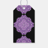 lila Mandala-Geschenketiketten Geschenkanhänger (Vorderseite)