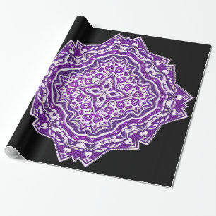 lila Mandala-Geschenkpapier Geschenkpapier