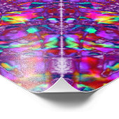 Lila Mandala Hippie Pattern Fotodruck (Ecke)