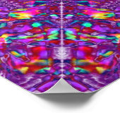 Lila Mandala Hippie Pattern Poster (Ecke)