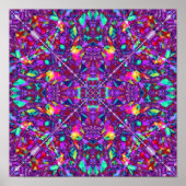 Lila Mandala Hippie Pattern Poster (Vorne)