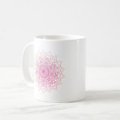 Lila Mandala Kaffeetasse (Vorderseite Links)