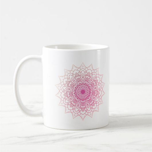 Lila Mandala Kaffeetasse (Links)
