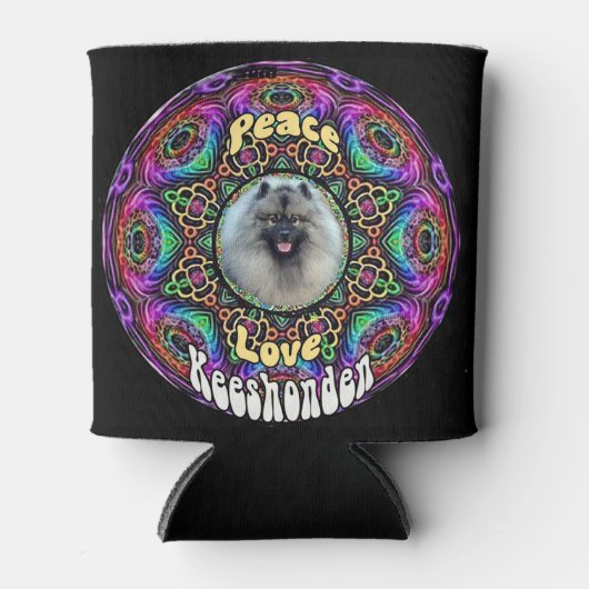 Lila Mandala kann coozie Dosenkühler (Vorderseite)