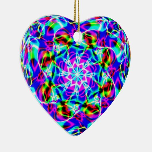 Lila Mandala Keramik Ornament (Rechts)