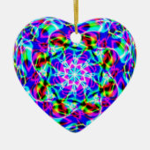 Lila Mandala Keramik Ornament (Vorne)