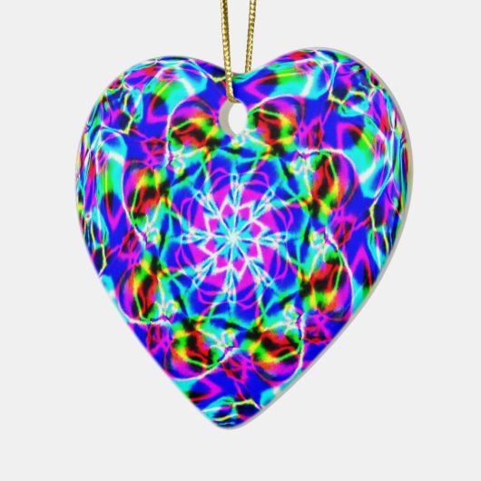 Lila Mandala Keramik Ornament (Links)