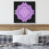 lila Mandala-Leinwand Leinwanddruck (Insitu (Schlafzimmer))