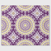 Lila Mandala-Muster Geschenkpapier (Flach)