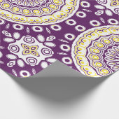 Lila Mandala-Muster Geschenkpapier (Ecke)