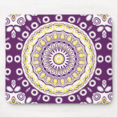 Lila Mandala-Muster Mousepad (Vorne)