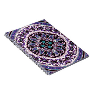 Lila Mandala Notizblock