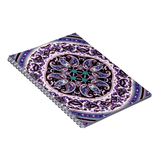 Lila Mandala Notizblock (Rechte Seite)