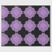 lila Mandala-Packpapier Geschenkpapier (Flach)