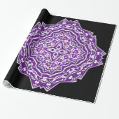 lila Mandala-Packpapier Geschenkpapier (Ungerollt)