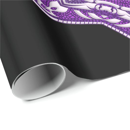 lila Mandala-Packpapier Geschenkpapier (Rolleneckpunkt)
